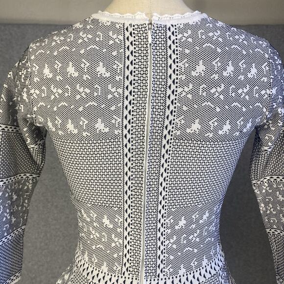 🖤 Gianni Bini Black & White Fit & Flare Dress - Picture 8 of 13